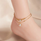 Love Heart Ankle Chain