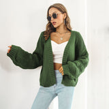 Front Chunky Knitwear Coat