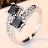 Double zircon Ring