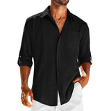 Lace Polo Collar Shirt