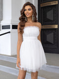 Mesh Graceful Bow Petti skirt Dress