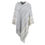 Knitted Tassel Shawl Cape