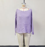 Bowknot Pullover Sweater Top