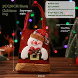 Santa Claus Elk Snowman Bear Handbag