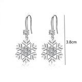 Temperament Snowflake Earrings