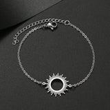 Sun Flower Type Stainless Steel Bracelet