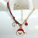 Snowman Santa Claus Tree Snowflake Elk Bracelet