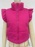 Stand-up Collar Thermal Waistcoat Cotton-padded Coat