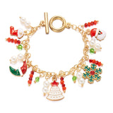 Tree Santa Claus Pendant Bracelet