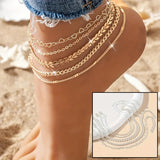 5Pcs  Airplane Chain Ankle