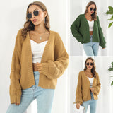 Front Chunky Knitwear Coat