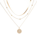Multi-layer Lotus Pendant Necklace
