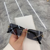 Rimless Transparent Light Sunglasses