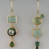 Personality Art Retro Asymmetric Earrings