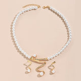 Earrings Pendant Two-piece Set Pearl Combination