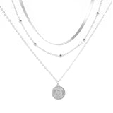 Multi-layer Lotus Pendant Necklace