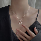 Edge Circle Necklace