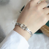 Sterling Silver Chain Belt Bracelet