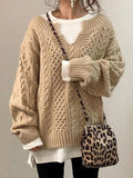 Linen Pattern Sweater Top