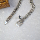 Sterling Silver Chain Belt Bracelet