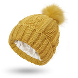 Stretchy Satin Lined Skull Knit Hats