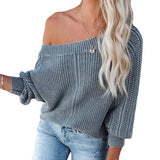 V-neck Lantern Sweater