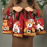 Santa Claus Elk Snowman Bear Handbag