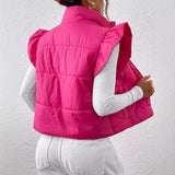 Stand-up Collar Thermal Waistcoat Cotton-padded Coat