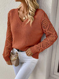 Hollow Long Sleeve  Top