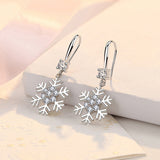 Temperament Snowflake Earrings