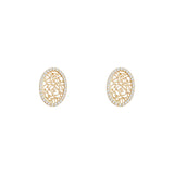 Circle Pearl Earrings