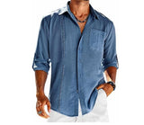Lace Polo Collar Shirt