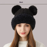 Cute Fur Ball Knitted Hat