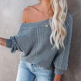 V-neck Lantern Sweater