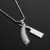 Barber Shop Razor Blade Ornament Pendant