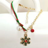 Snowman Santa Claus Tree Snowflake Elk Bracelet