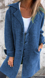 Lapel Single Breasted Cardigan Outwear Coat