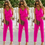 Brace Chiffon Trousers Jumpsuit