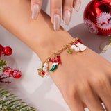 Tree Santa Claus Pendant Bracelet