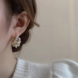 Hollow Pearl Earrings