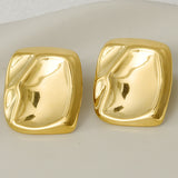 Irregular Glazed Surface Ear Stud  Earrings