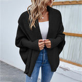 Bat Sleeve Large Lapel Jacket Sweater